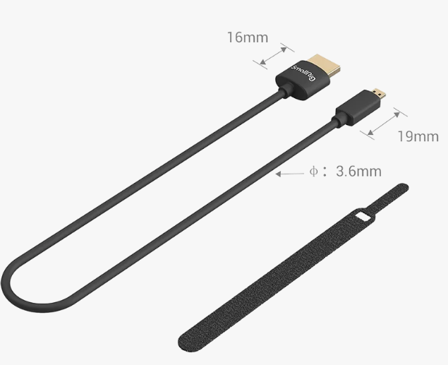 КАКАЯ ПОЛНАЯ КОМПЛЕКТАЦИЯ КАБЕЛЯ SMALLRIG 3042 HDMI ULTRA SLIM 4K